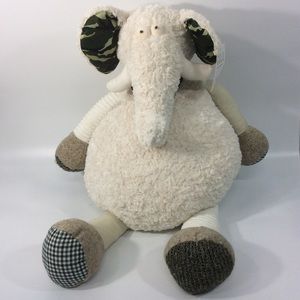 G.I.L.I. Plush Animal Buddies By Jill Martin CB The Elephant White Camo Ears